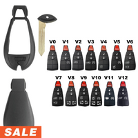 Brand New Shell And Button Pad Replacement For Chrysler / Dodge Jeep Ram Fobik Key