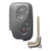 Lexus 4 Button Replacement Shell W/ Hatch 2010-2015 For Hyq14Acx Key