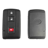 Toyota Prius 3 Button Key Shell For Mozb31Eg Cut-Out