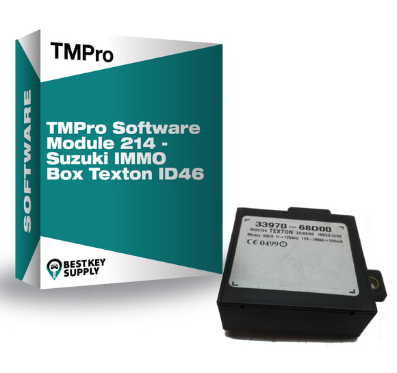 TMPro Software Module 214 - Suzuki IMMO Box Texton ID46
