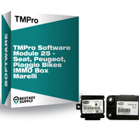 TMPro Software Module 25 - Seat, Peugeot, Piaggio Bikes IMMO Box Marelli
