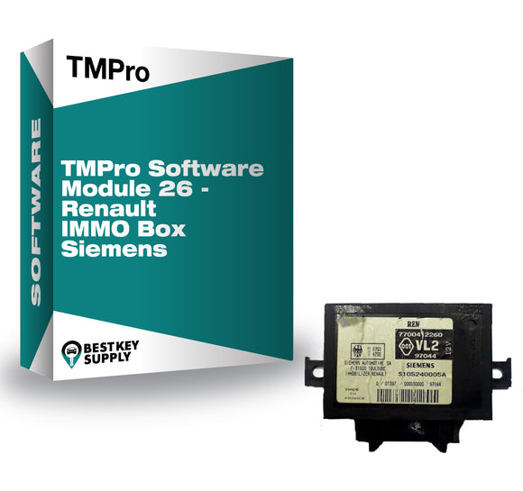 TMPro Software Module 26 - Renault IMMO Box Siemens