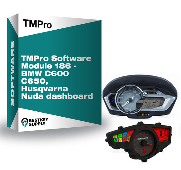 TMPro Software Module 186 - BMW C600 C650, Husqvarna Nuda dashboard
