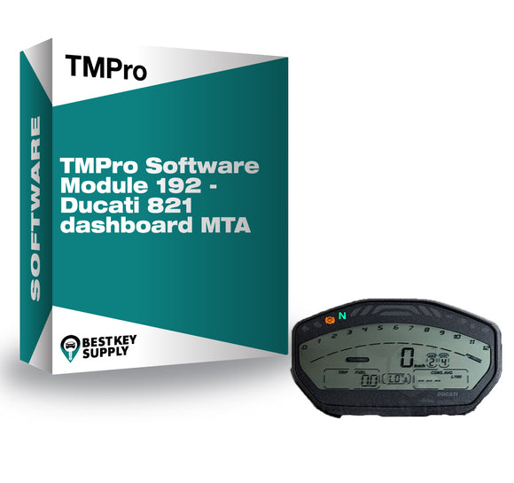TMPro Software Module 192 - Ducati 821 dashboard MTA