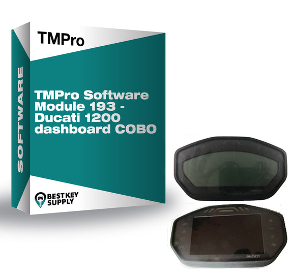 TMPro Software Module 193 - Ducati 1200 dashboard COBO