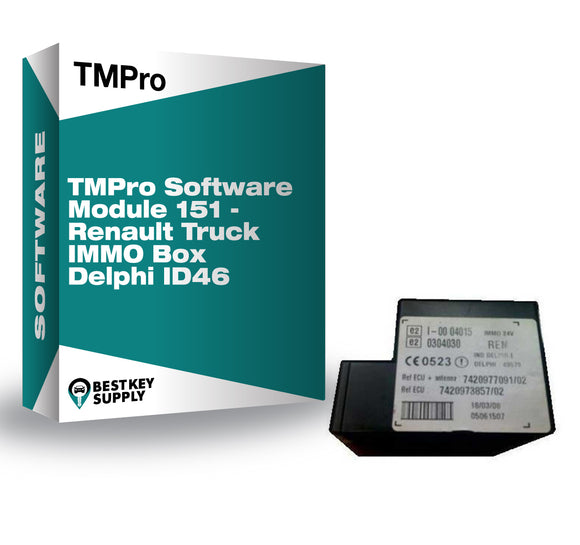 TMPro Software Module 151 - Renault Truck IMMO Box Delphi ID46