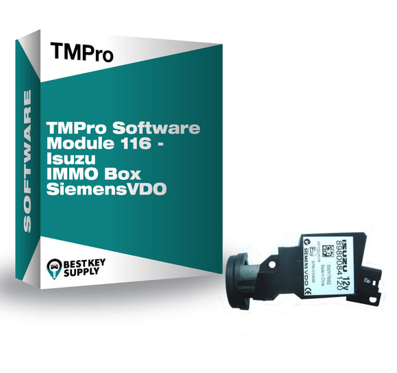 TMPro Software Module 116 - Isuzu IMMO Box SiemensVDO