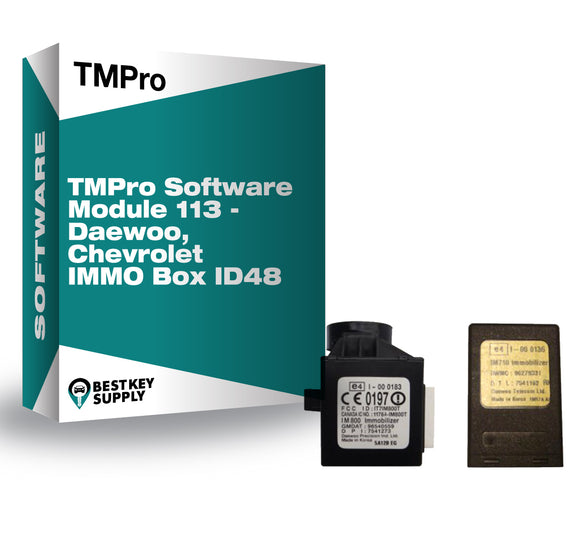 TMPro Software Module 113 - Daewoo, Chevrolet IMMO Box ID48