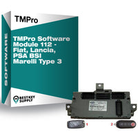TMPro Software Module 112 - Fiat, Lancia, PSA BSI Marelli Type 3