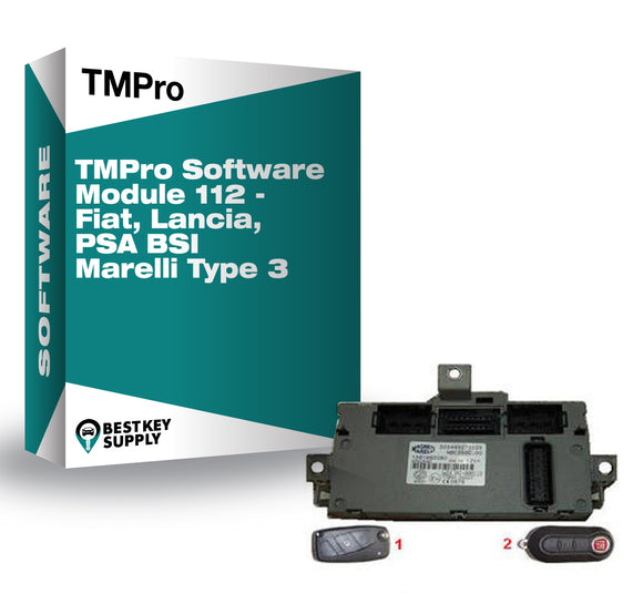 TMPro Software Module 112 - Fiat, Lancia, PSA BSI Marelli Type 3