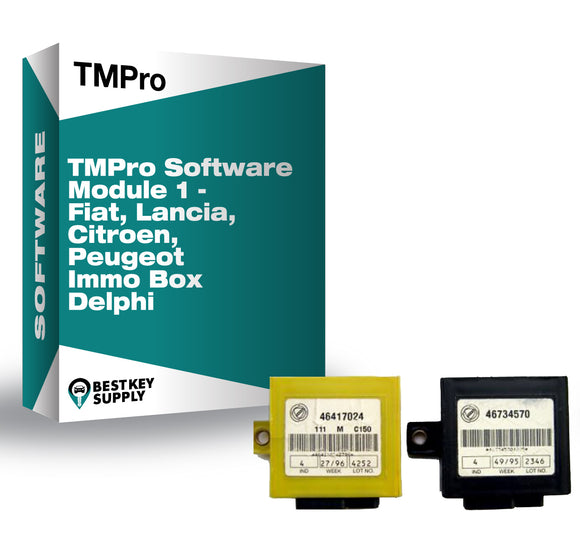 TMPro Software Module 1 - Fiat, Lancia, Citroen, Peugeot Immo Box Delphi