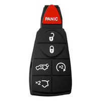Brand New Button Pad Replacement For Chrysler / Dodge Jeep Ram Fobik (V7) 6 W/ Hatch Key Shell