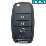 Kia Sorento 2013-2015 OEM 4 Button Flip Key Remote TQ8-RKE-3F05