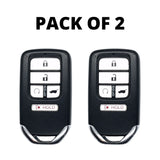 Pack of 2 - Honda 5 Button Smart Key Remote 2016-2019 for KR5V2X V44 w/ Hatch