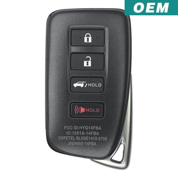 Lexus 4 Button Smart Proximity Remote Fcc: Hyq14Fba Ag Board 2110 (Oem)