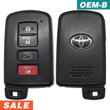 Toyota Highlander 4 Button Remote 2014-2019 FCC: HYQ14FBA AG 2110 (OEM)