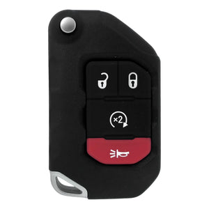 Jeep Wrangler 2018-2021 Flip Key 4 Buttons Oht1130261