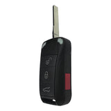 Porsche Cayenne 4 Button Flip Key Keyless Go 2004-2011 for FCC: KR55WK45032