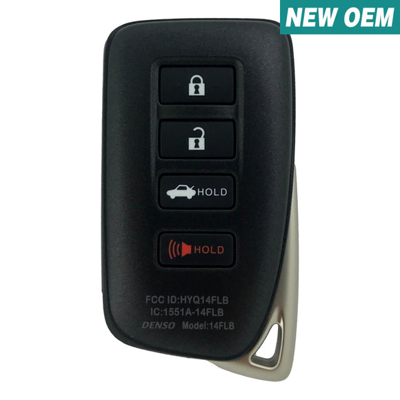 New Lexus Is Rc 2020-2022 Oem 4 Button Smart Key Hyq14Flb