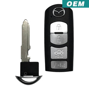 Mazda 4 Button Smart Key 2014-2018 FCC: WAZSKE13D02 (OEM)