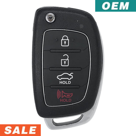 Hyundai Sonata 4 Button Flip Key 2015-2017 FCC: TQ8-RKE-4F16 (OEM)