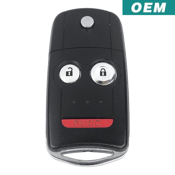 Acura MDX RDX 3 Button Flip Key Remote 2007-2013 Memory 1 N5F0602A1A (OEM)