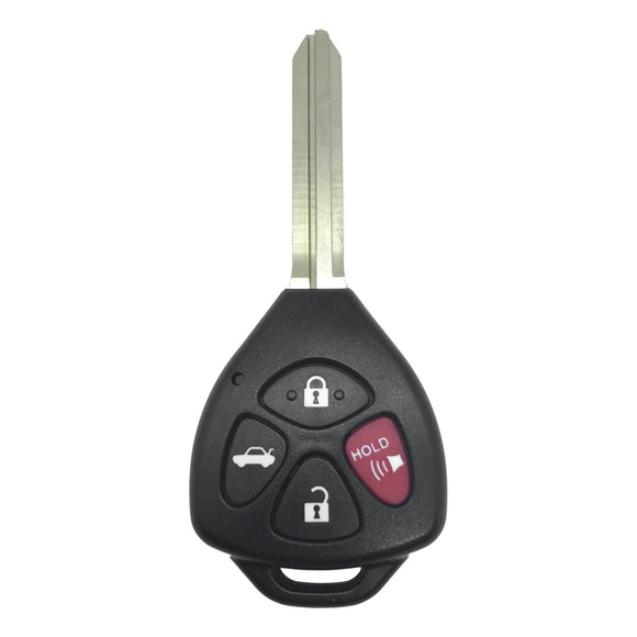 Toyota Camry 4 Button Remote Head Key 2007-2010 for FCC: HYQ12BBY / 4D67