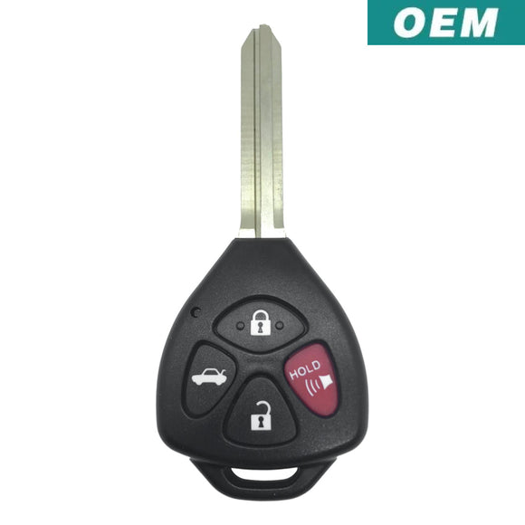 Toyota Camry 2007-2010 4 Button Remote Head Key HYQ12BBY / 4D67 (OEM)