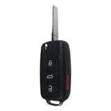 Volkswagen 4 Button Flip Key Remote PEPS 2010-2016 for FCC: NBG010206T