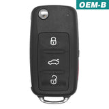 Volkswagen 2002-2005 Oem 4 Button Flip Key Remote Nbg735858 T / 1J0 959 753 Am