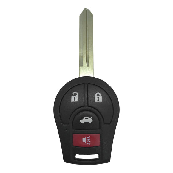 Nissan 4 Button Remote Head Key Shell