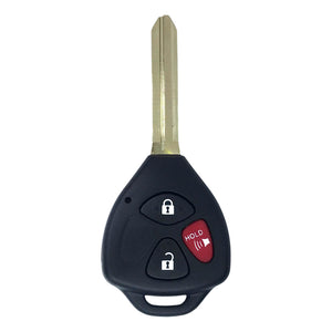 Scion tC Yaris 3 Button Remote Head Key 2005-2010 for FCC: MOZB41TG G-CHIP