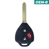 Toyota RAV4 2006-2013 OEM 3 Button Remote Head Key HYQ12BDC 4D-67