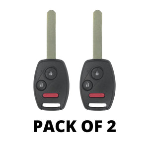 Honda Civic Odyssey 2006-2017 Remote Head Key For N5F-S0084A (2 Pack)