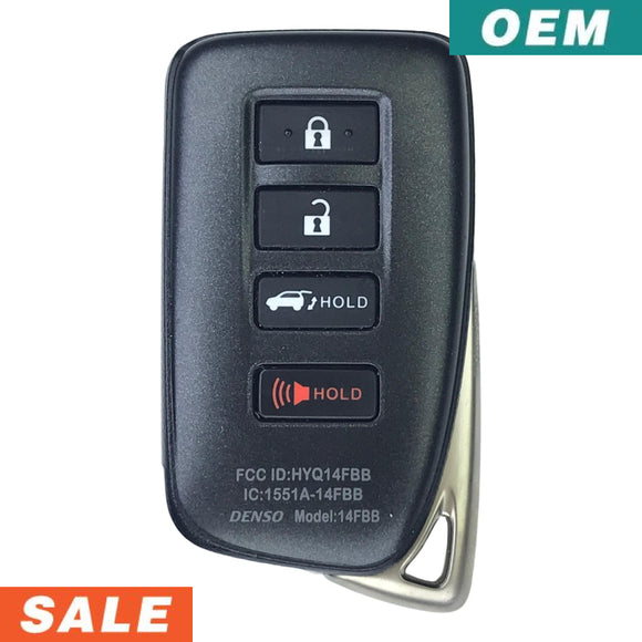 Lexus RX350 RX450 2016-2018 OEM 4 Button Smart Key HYQ14FBB - G 0010