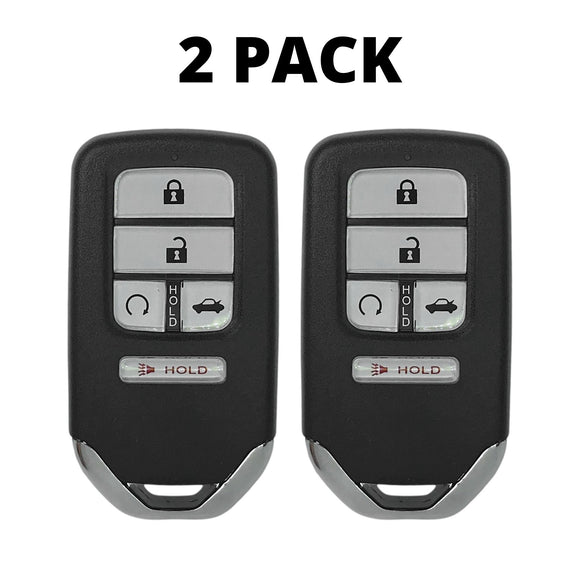 2 PACK - Honda Civic 2016-2019 5 Button Smart Key For KR5V2X