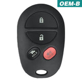Toyota Sequoia 4 Button Keyless Entry Remote 2008-2017 for FCC: GQ43VT20T