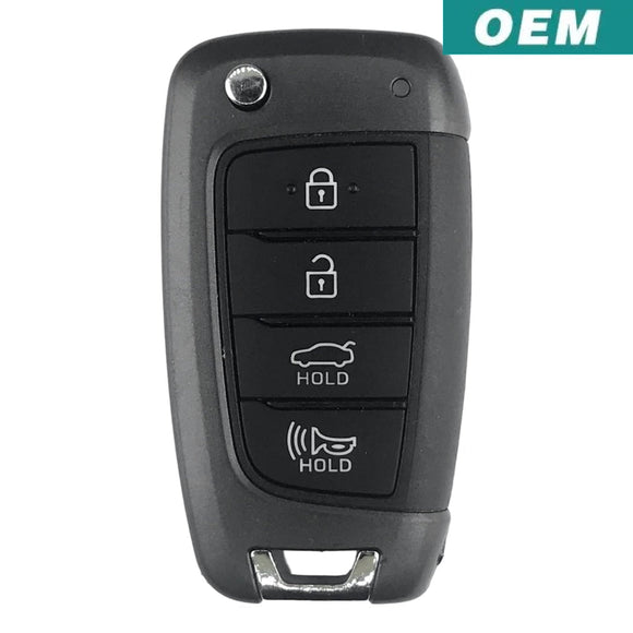 Hyundai Accent 2018-2020 4 Button Flip Key FCC: NYOSYEC4TX1707 (OEM)