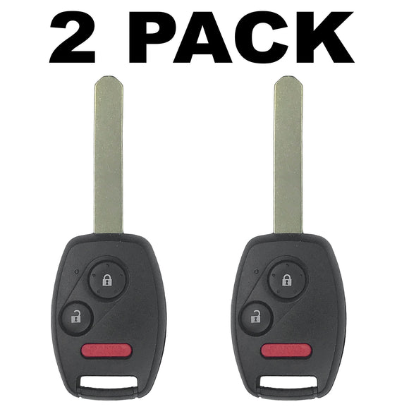Honda Pilot 2005-2008 3 Button Remote Head Key For Cwtwb1U545 (2 Pack)