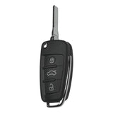 Audi A6 Q7 3 Button Flip Key 2005-2011 Chip 8E