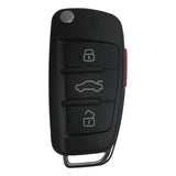 Audi A3 2006-2012 3 Button Flip Key Remote for NBG009272T