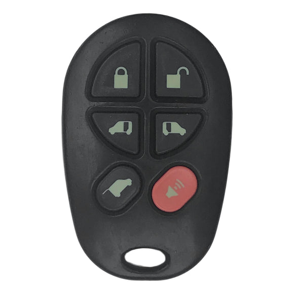 Toyota Sienna 6 Button Keyless Entry Remote 2004-2018 for FCC: GQ43VT20T