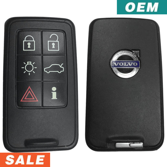 Volvo 2007-2016 6 Button Smart Key 902 MHz Keyless Go KR55WK49266 (OEM)