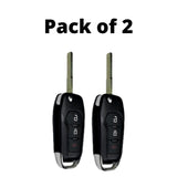 2 PACK - Ford F Series Escape Explorer 3 Button Flip Key 2015-2020 For N5F-A08TAA | Aftermarket