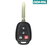 Toyota Corolla Camry 4 Button Remote Head Key 2014-2019 HYQ12BEL / H-Chip (OEM)