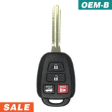 Toyota 86 Scion FR-S 2016-2017 4 Button Remote Head Key For HYQ12BEL / G Chip
