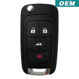 Cut Gm Strattec 2010-2021 4 Button Oem Flip Key Remote Oht01060512
