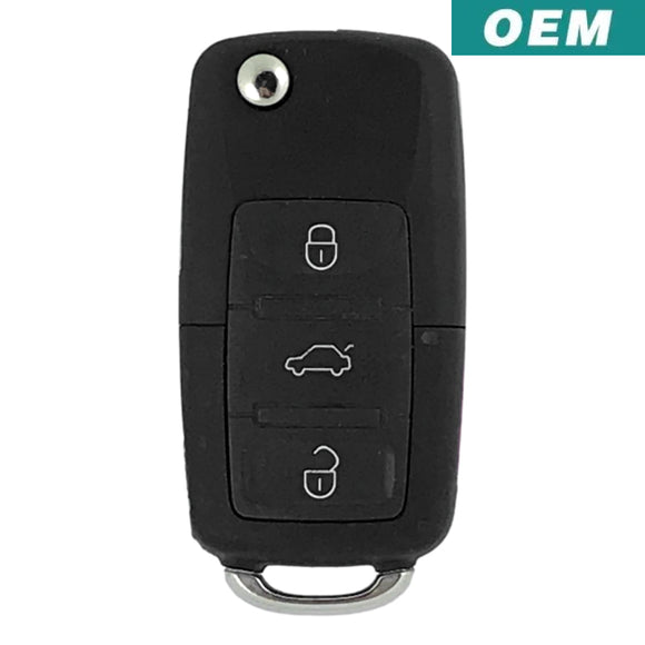 Volkswagen 4 Button Flip Key Remote 2005-2010 NBG92596263 (OEM)