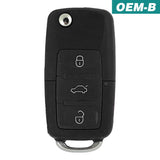 Volkswagen 2005-2010 Oem 4 Button Flip Key Remote Nbg92596263 / 1K0 959 753 H
