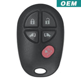 Toyota Sienna 2004-2020 5 Button Keyless Entry Remote GQ43VT20T (OEM)
